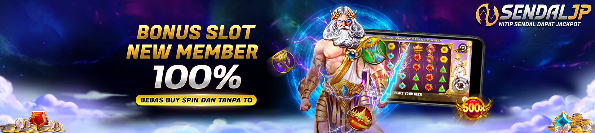 Bonus new member slot 100% to 10x
